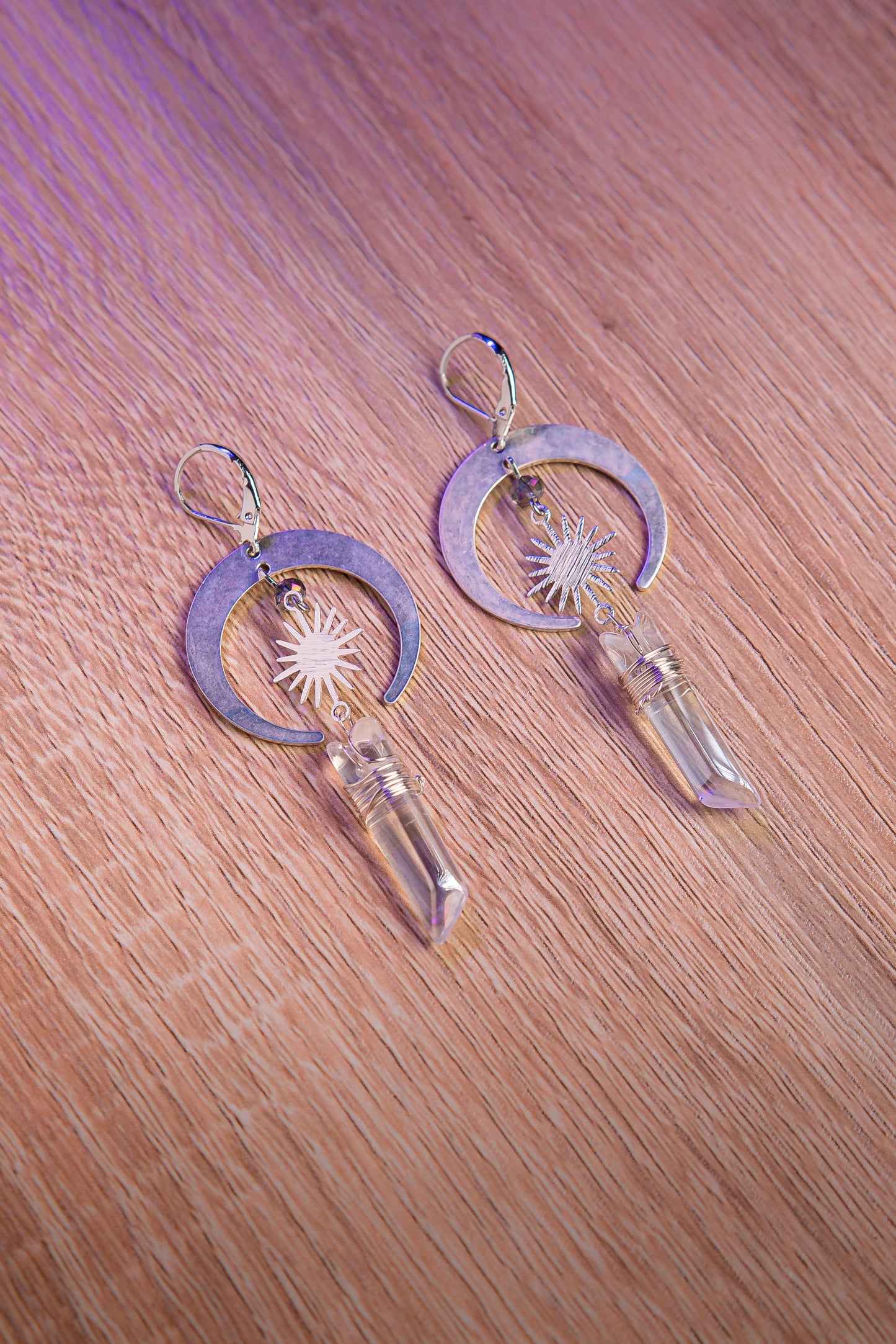 Aretes de cuarzo cristal