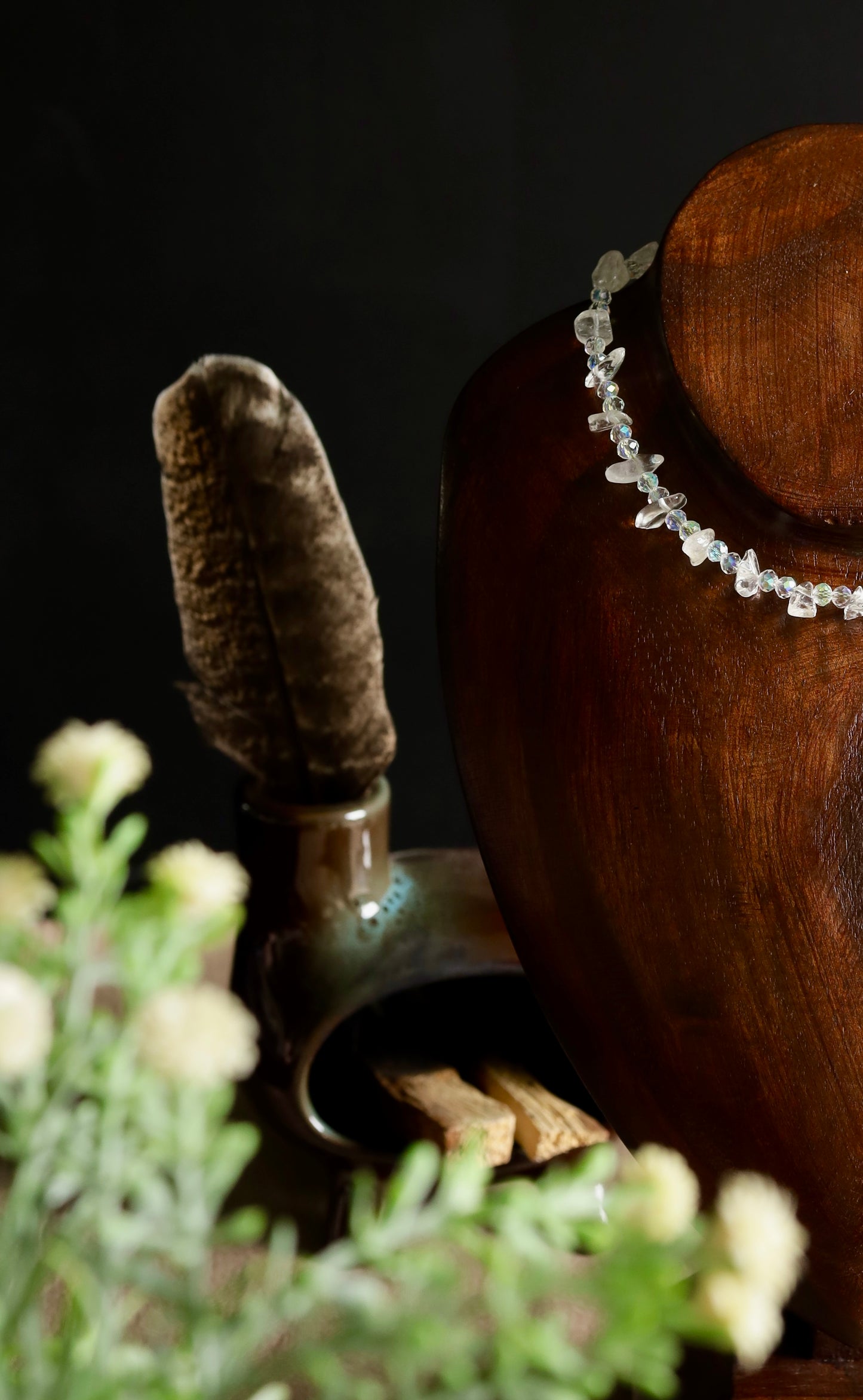 Collar Ritual de Limpieza y Claridad Energética – Cuarzo Cristal