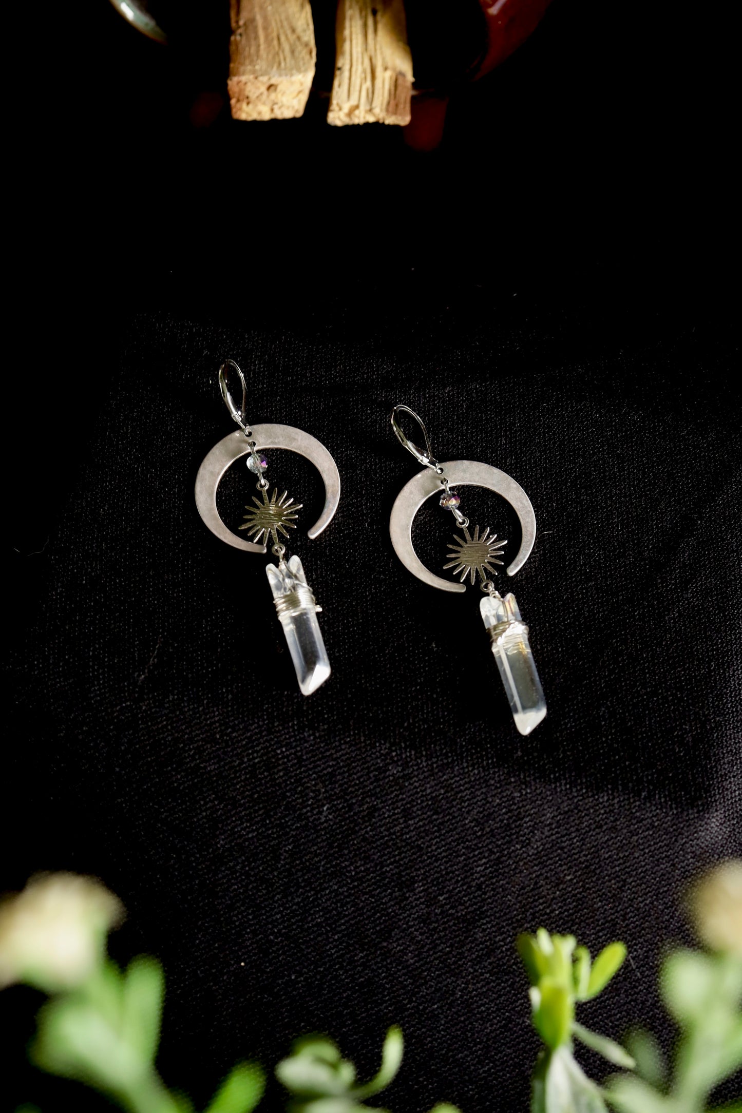 Aretes de Cuarzo Cristal – Luz y Claridad