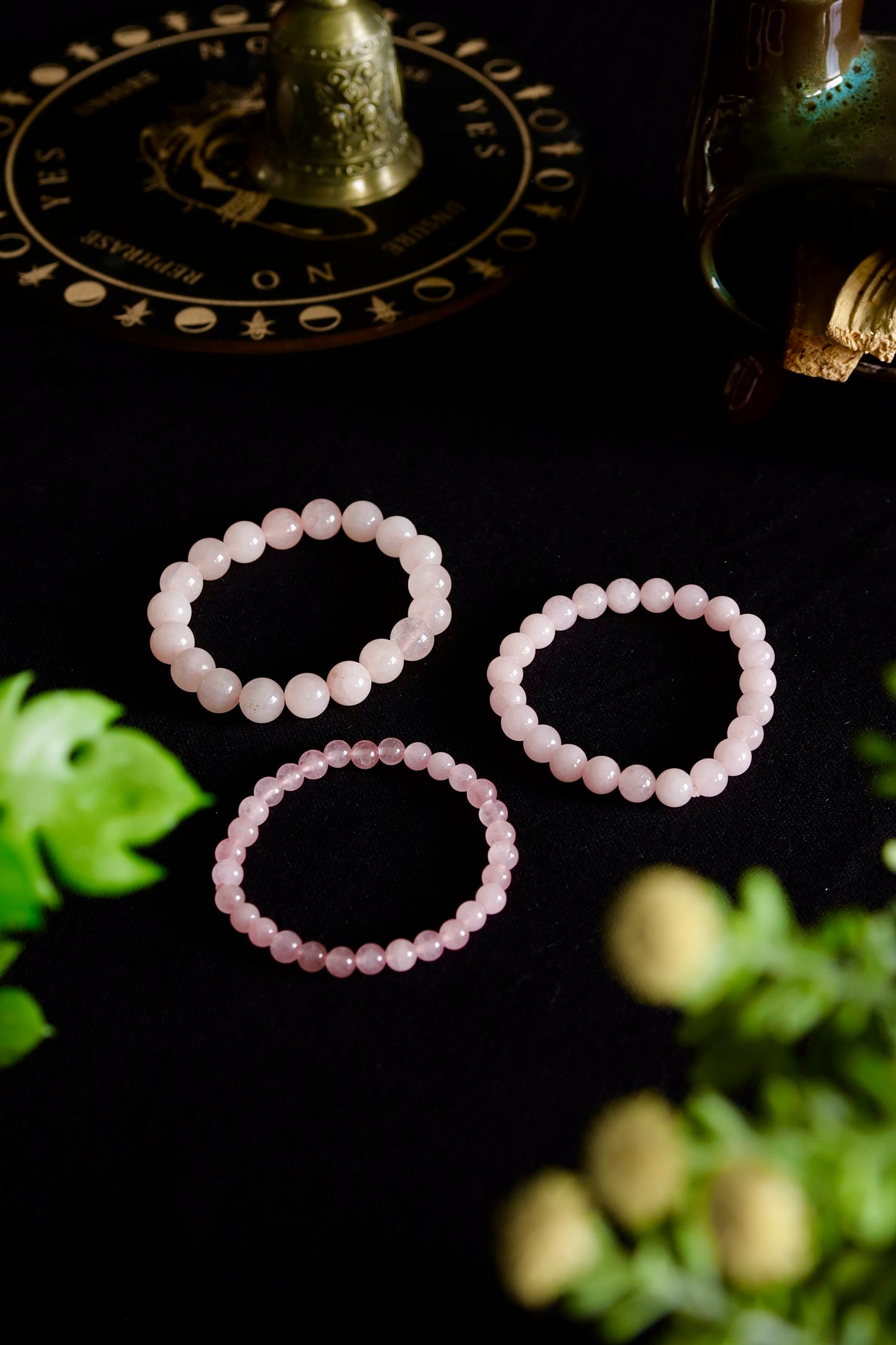 Combo Pulseras de Cuarzo Rosa – Amor en cada tamaño