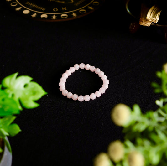 Pulsera cuarzo rosa (Piedras Medianas)