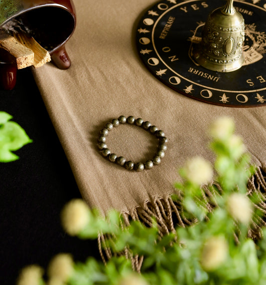 Pulsera de Pirita - Piedra de la abundancia